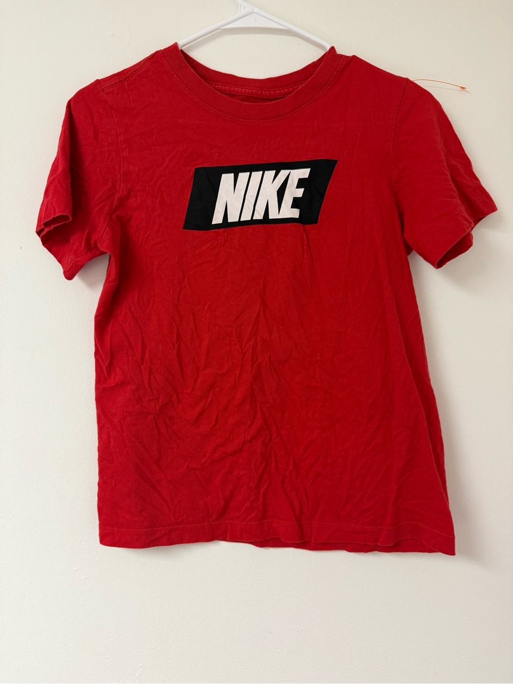 Nike Red Tee with Black & White Logo